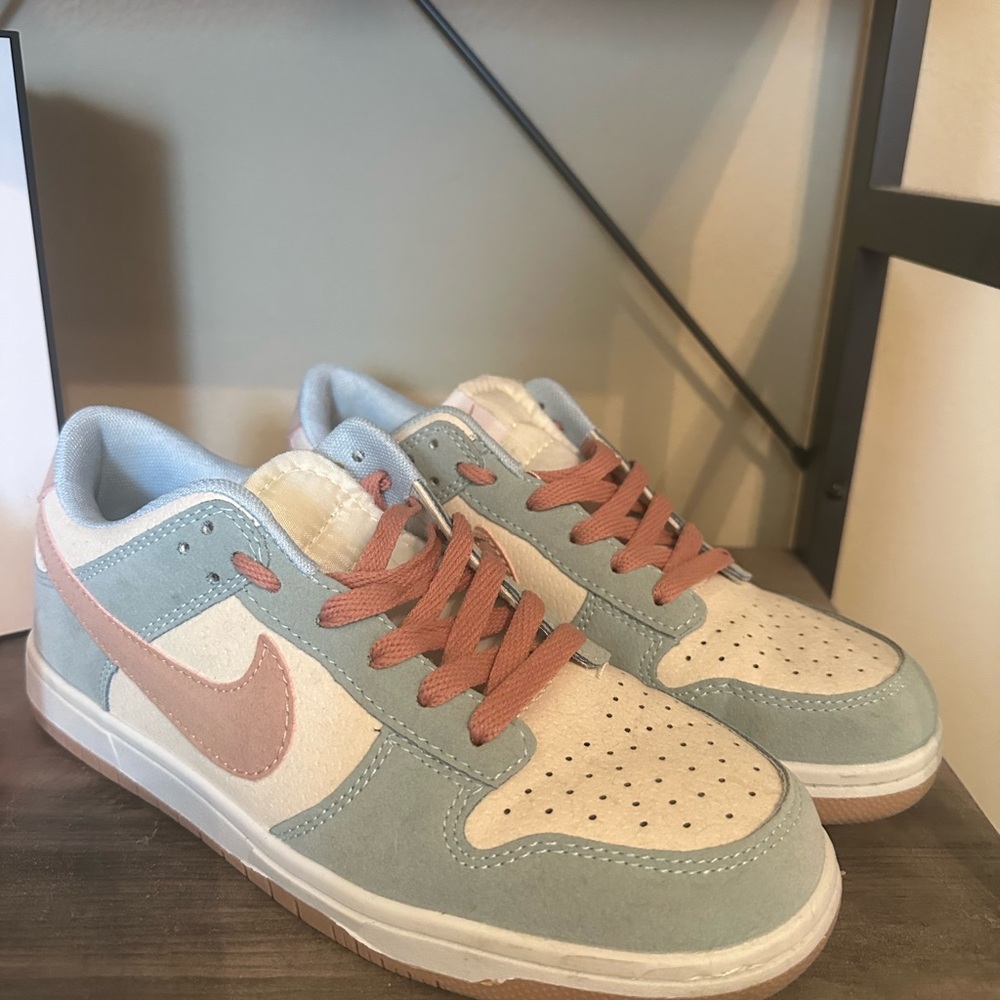 Fossil Rose Nike Dunks